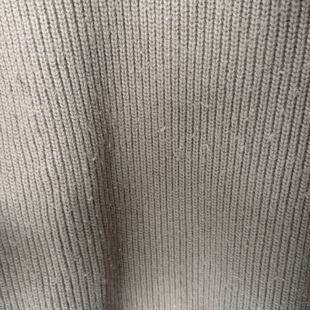 H&M Tan Ribbed Zip-Up Sweater - Picture 3 of 4